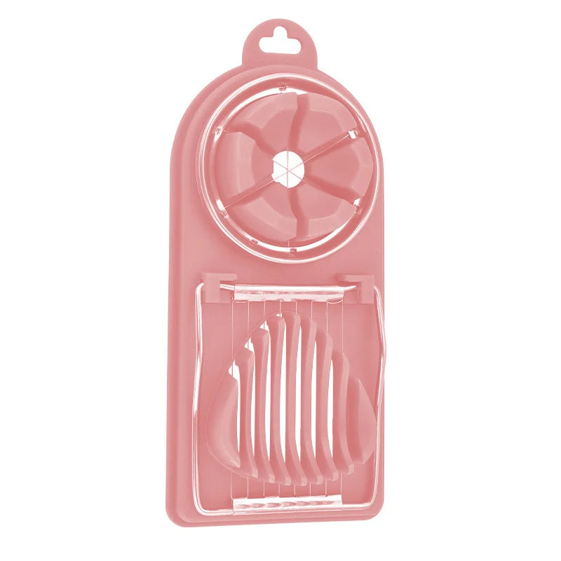 Fancy Multi-Function Eco-Friendly Manual Dishwasher Safe Stainless Steel Wire Plastic Egg Tools Slicer Split Vegetable Fruit