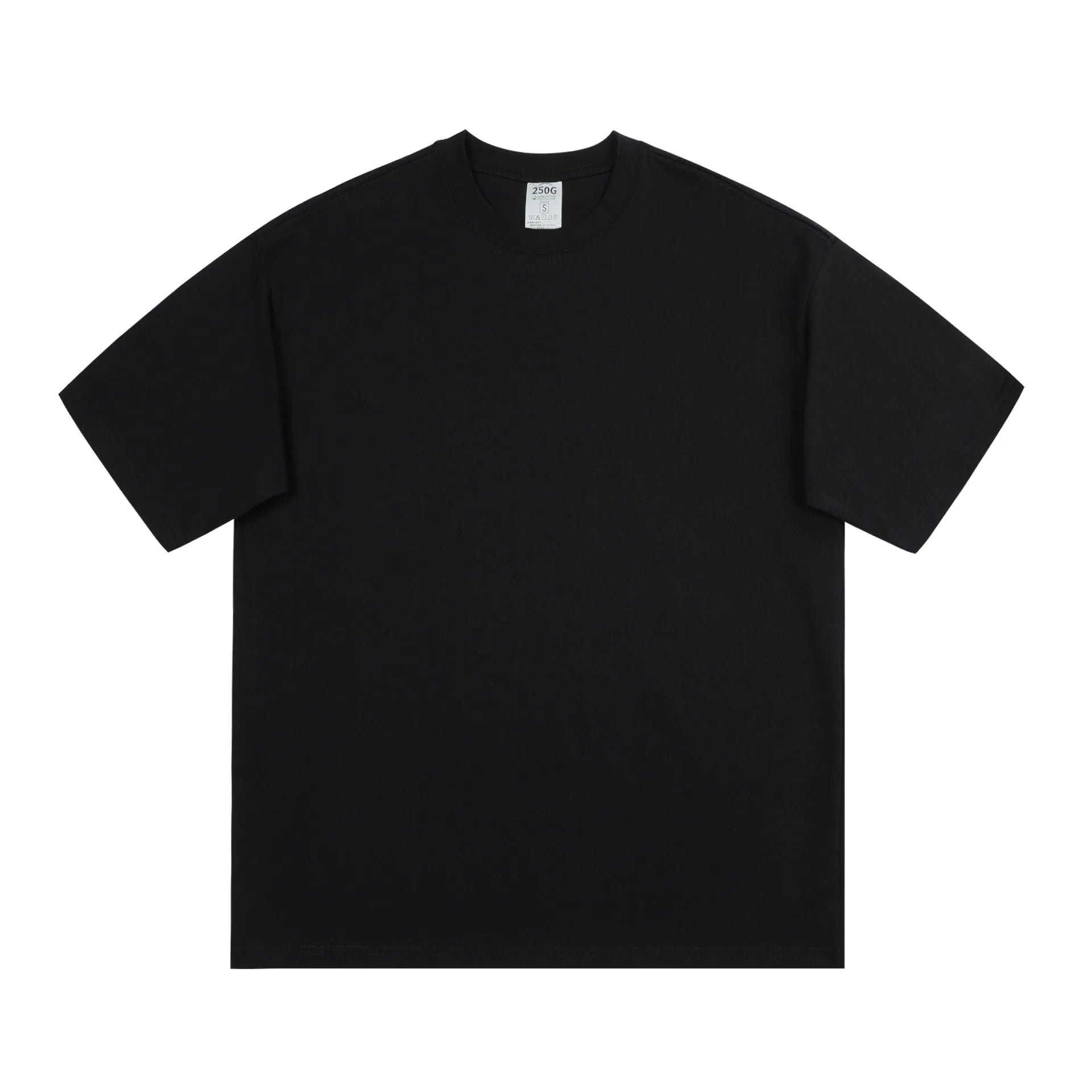 T Shirt Manufacturer Wholesale Custom Round Neck 250 Gsm Heavy Cotton Screen Print Plain Oversize Heavyweight T Shirts for Men