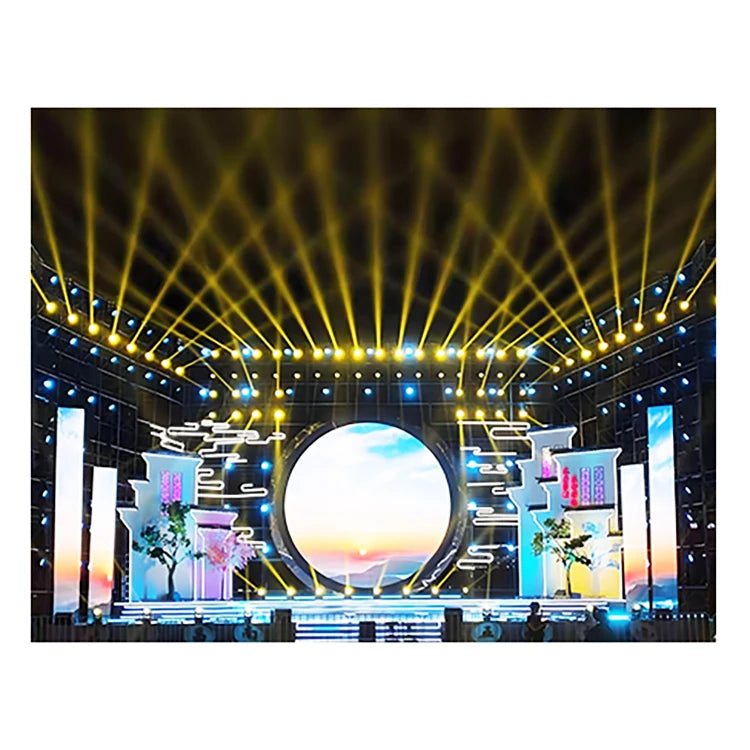 Clear HD Full Color High Brightness Colorful Indoor Outdoor Led Screen Stage Backdrop Rental Display