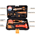Factory 16-Piece Home Professional Hand Tools Wrench Set General Household Repair Plastic Toolbox Storage OEM