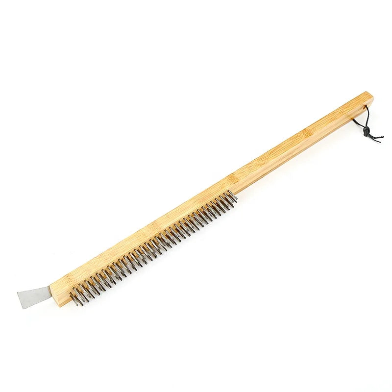 Long Wooden Handle Kitchenware Pizza Oven Cleaning Brush Pizza Tool