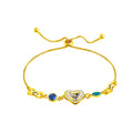 Wholesale Gifts Diamond-Encrusted Ring Stainless Steel Bracelet Mother Day Bracelet