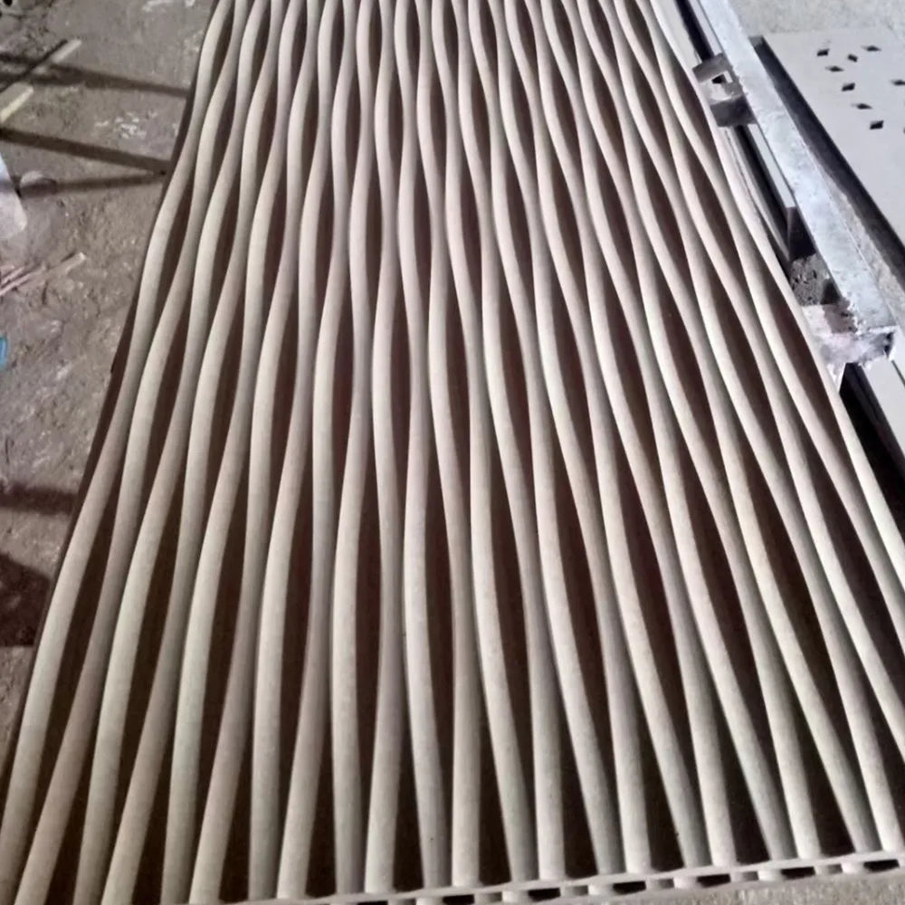 3d Waved MDF Wall Decorations InteriorTop Sponsor Listing Wall Decorative Cheap Wall Panel Modern Design 3D Wave