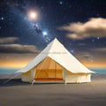 Camping House Luxury Outdoor Hotel Tourist Project Safari Tente Glamping Waterproof Canvas Bell Tent for Resort