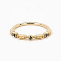 LOZRUNVE 925 Sterling Silver Elegant Thin Band Pave CZ Stackable Dainty Gold Ring Set Women