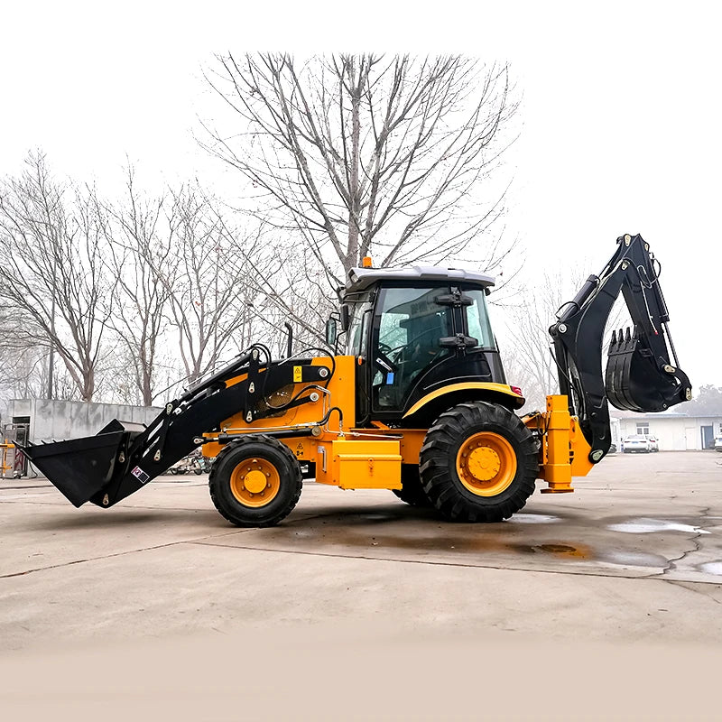 Chinese Manufacturer 4x4 Wheel Loader with Backhoe