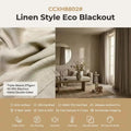 375gsm Linen-Style Eco Blackout | Triple-Weave 90-95% Shading | A-Class Acoustic & Thermal | 18 Colours | CCXH8802#