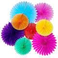 Festival Party Birthday Wall Hanging Decoration Paper Fan Flower Wedding Honeycomb Folding Fans Custom Logo Available Jiatao