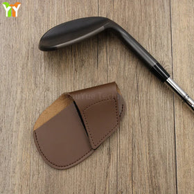 Korea Outdoor Custom Golf Iron Head Cover Luxury PU Leather Golf Club Protective Headcover Set Covers