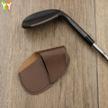 Korea Outdoor Custom Golf Iron Head Cover Luxury PU Leather Golf Club Protective Headcover Set Covers