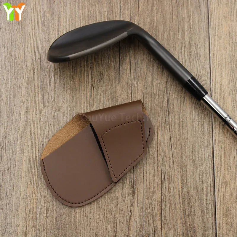 Korea Outdoor Custom Golf Iron Head Cover Luxury PU Leather Golf Club Protective Headcover Set Covers