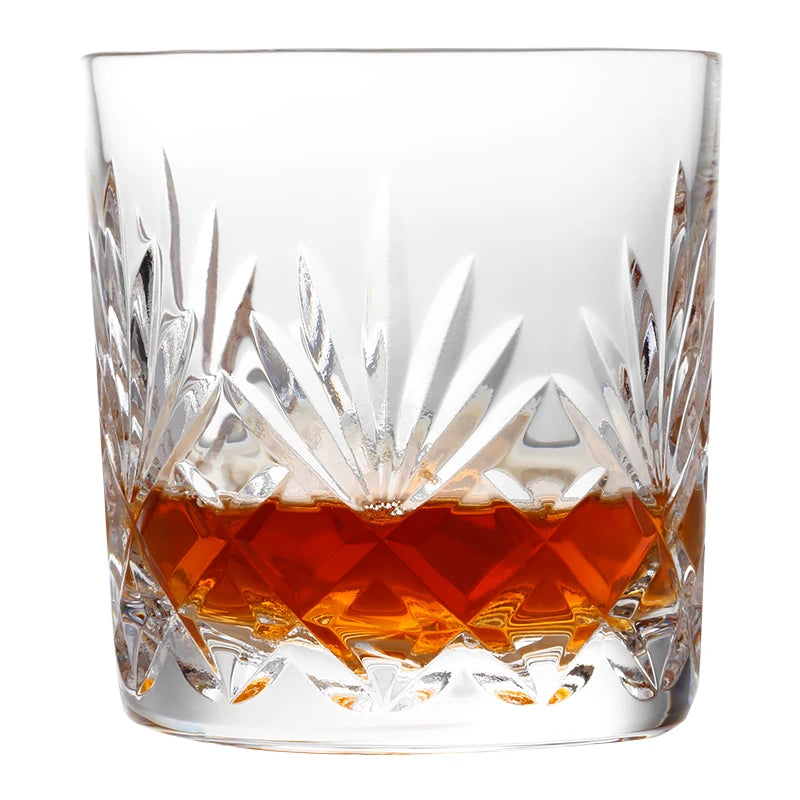 Old Fashioned Carved Designs Rock Glass/Whisky Glasses/Water Glass Cup Glassware
