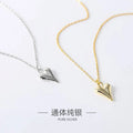925 Sterling Silver Jewelry Gold Plated Heart Necklace Pendant
