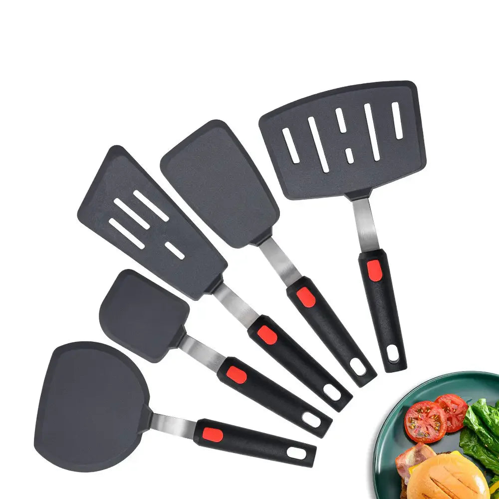 Wholesale Silicone Spatula Turner Set Heat Resistant Cooking Spatulas for Nonstick Cookware Large Flexible Kitchen Utensils