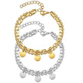 Zhongzhe Double Layer Bangles Bracelet Chain 18K Gold Plated Fashion Jewelry Bracelets Stainless Steel Waterproof Bracelet