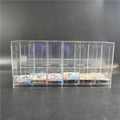 Leshiny 6-Slot Acrylic Trading Card Dispenser Display Rack Organizing Card Pack Storage Rack