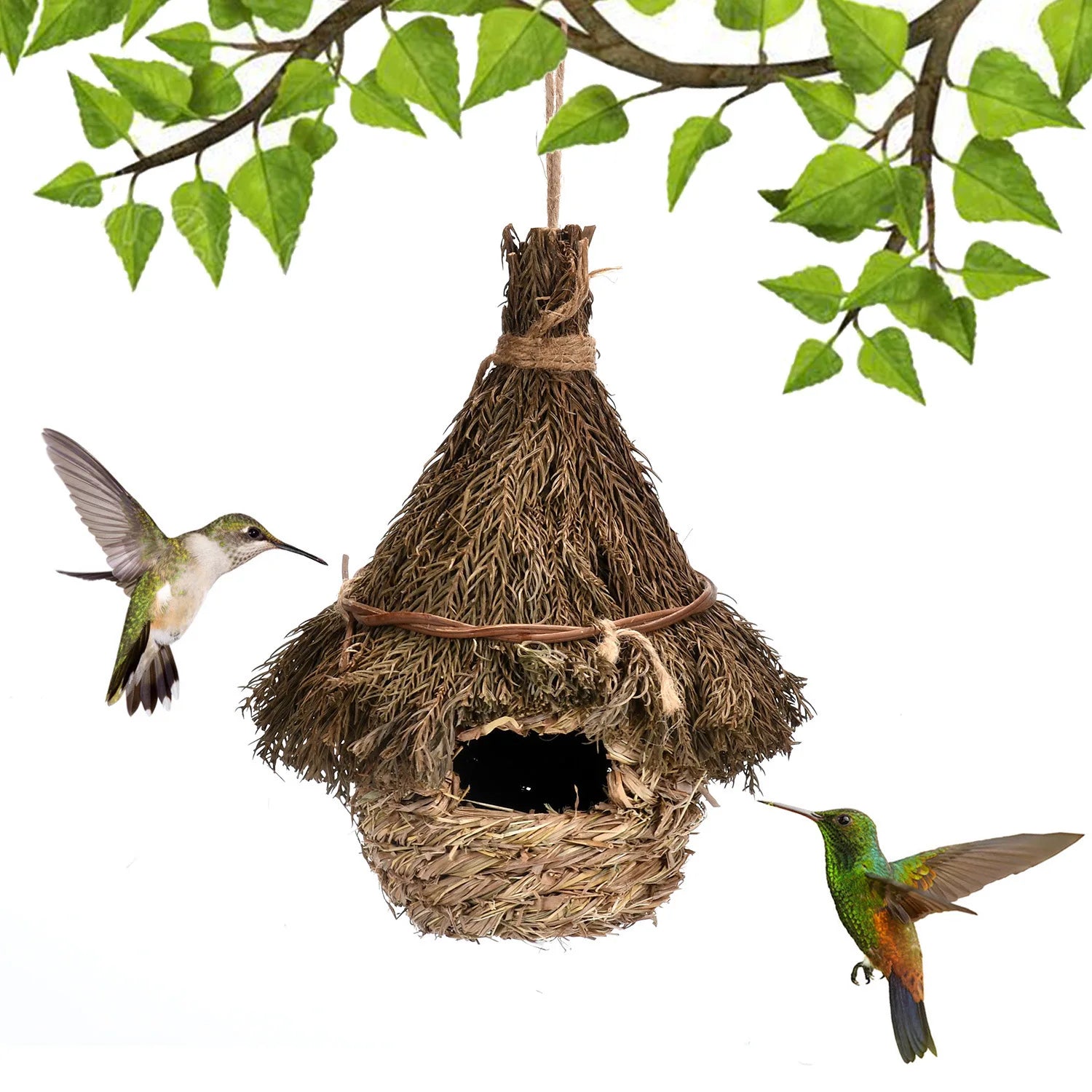 New Arrival Bestselling Grass Woven Bird Nest - Creative Handcrafted Bird Cage for Early Education Garden Decoration and Eco-f