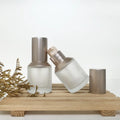 Special Color Empty Cosmetic Liquid Container 30ml Foundation Pump Frosted Glass Bottles with Golden Caps