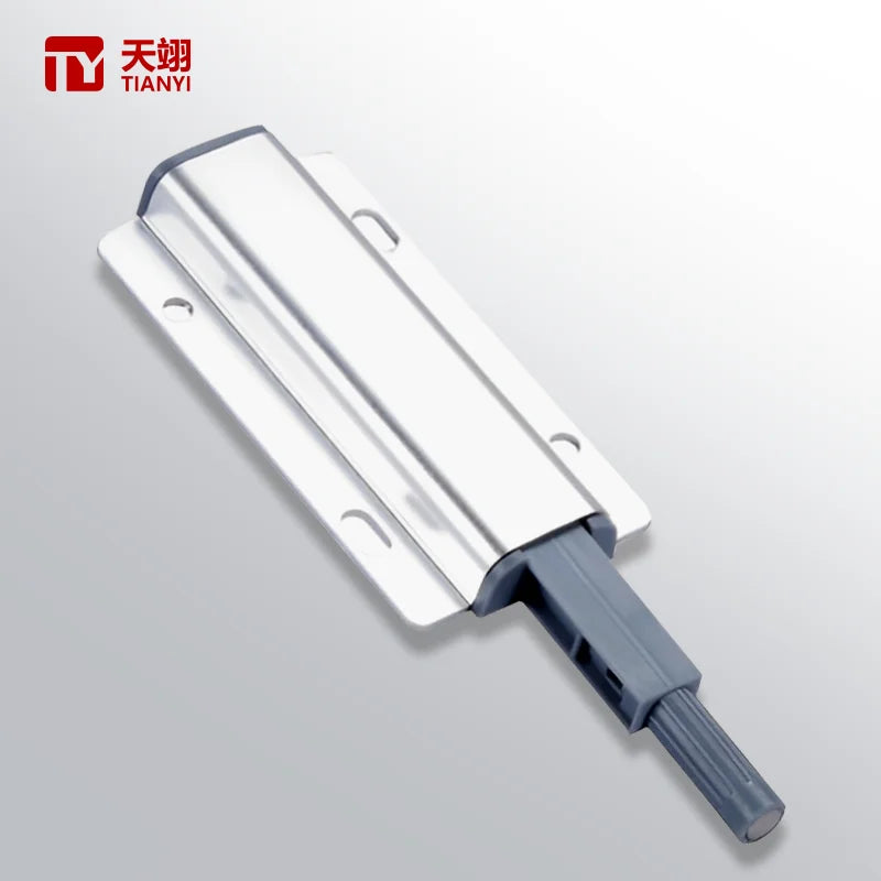 Modern Durable Aluminum Alloy Plastic Cabinet Push Open System Damper Magnetic Door Rebound Device for Hotel Living Room Kitchen