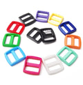 Black 20MM Square Slider Adjustable Plastic Tri-glide Buckle for Dog Collar and Bag KAYA KY-B005
