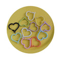 Bulk 100Pcs/Lot Spring Color Snap Keychain Clip Love Heart Swivel Lobster Clasp Snap Hook for Jewelry Making Crafts DIY