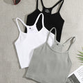 Seamless Yoga Vest Quick Dry Sports Ribbed Running Beauty Back Fitness Tops Wear