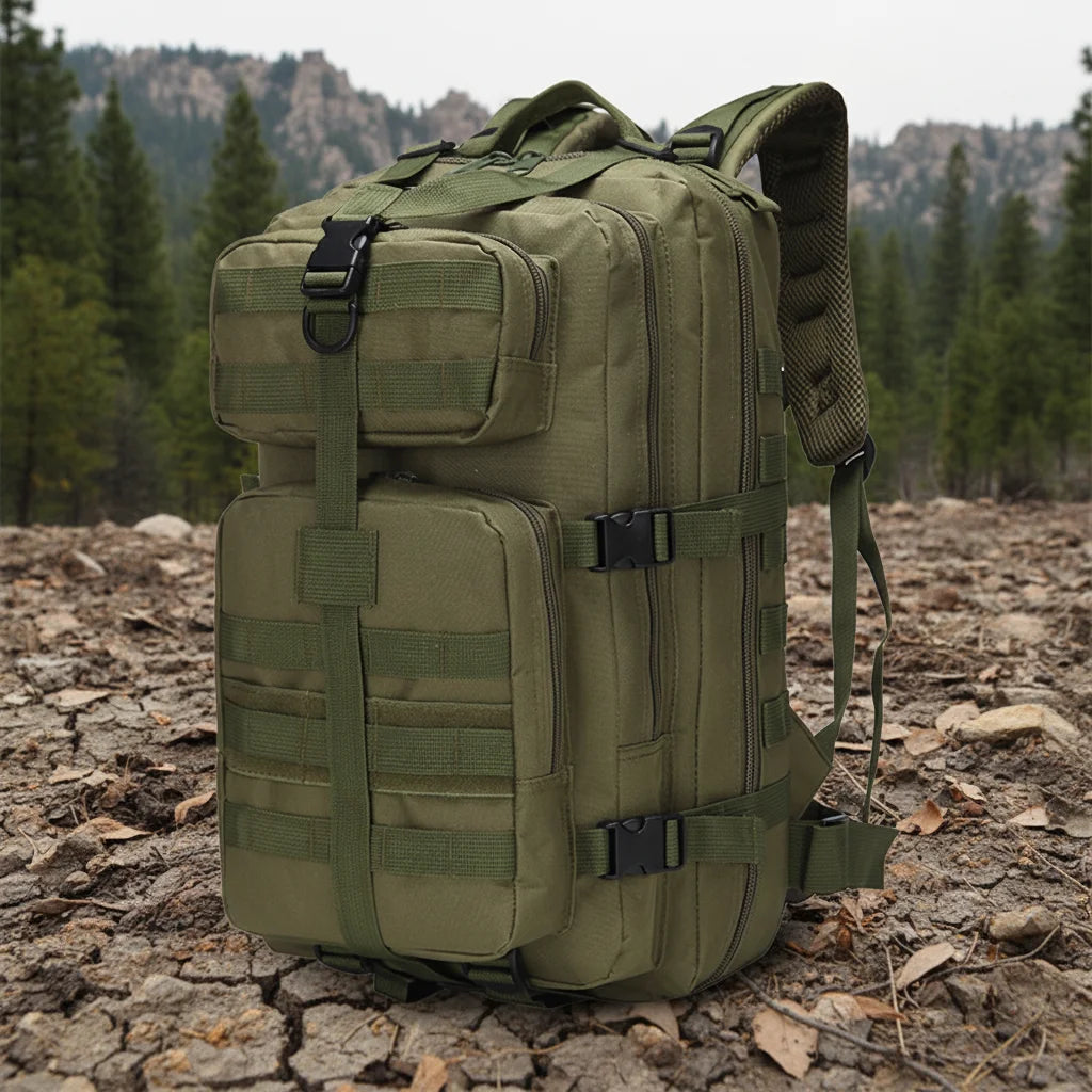 Travel Camping Hiking Sports Bag 35 Liter Capacity Molle Bag Rucksack Pack Outdoor Tactical Backpack Mountaineering Bag