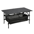 KINGGEAR Modern Lightweight Aluminum Alloy Outdoor Folding Table Portable Picnic Camping Roll-up Table for Beach BBQ