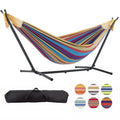 Heavy-Duty Portable Adjustable Hammock Stand Free-Standing Indoor/Outdoor Frame with Free Hammock for Yard Use Thickness 1.5mm
