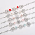 Pet Circular Zirconia Water Diamond Necklace - Color-Protecting Cat and Dog Jewelry High-end Collar for Cross-border Market