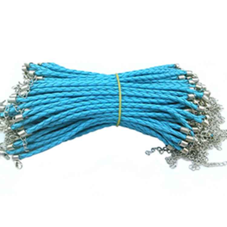 SME-54 Wholesale Women Lady Fashion Hand Jewelry Handmade Simple Cute Adjustable Braided Leather Cord Bracelet