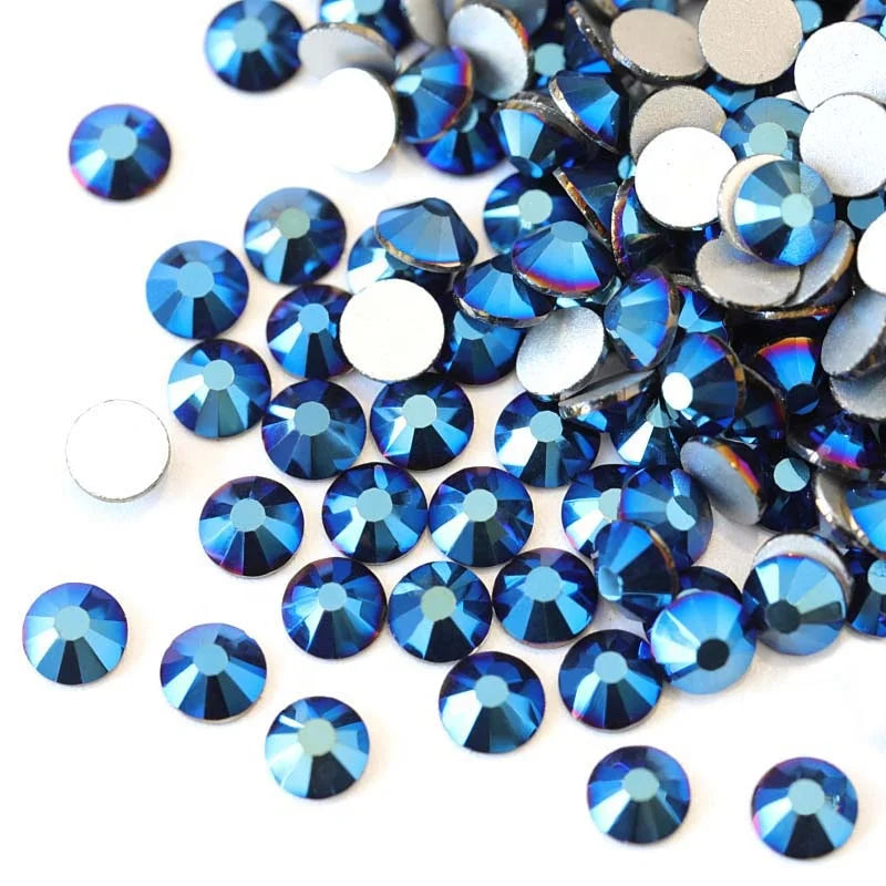 1440pcs Colorful Crystal AB Glitter Rhinestones Glass Flatback Nail Decor Strass Gem DIY Jewelry Making Accessories