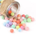 Mixed Color Matte Acrylic Plastic Loose Beads 6/8/10/12/14/16mm Round for Jewelry Making Dull Polish