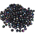 Faceted Acrylic Electroplated Spacer Rondelle Beads for DIY Jewelry Making Loose Beads