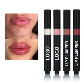 Vegan Collagen Moisturizer Lip Plumper Gloss Pen with Long-lasting Effect Rich Lips & Instant Plumping Custom Logo