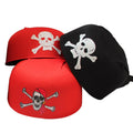 Kids Rag Skull Print Pirate Captain Hat Costume Accessories Decorations Cosplay Hats Dress-up Theme Party Pirate Hat