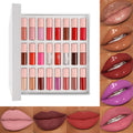 Szvilimz Cosmetic Makeup 24PCS Waterproof Lip Gloss Makeup Set Long-Lasting Non-Stick Cup