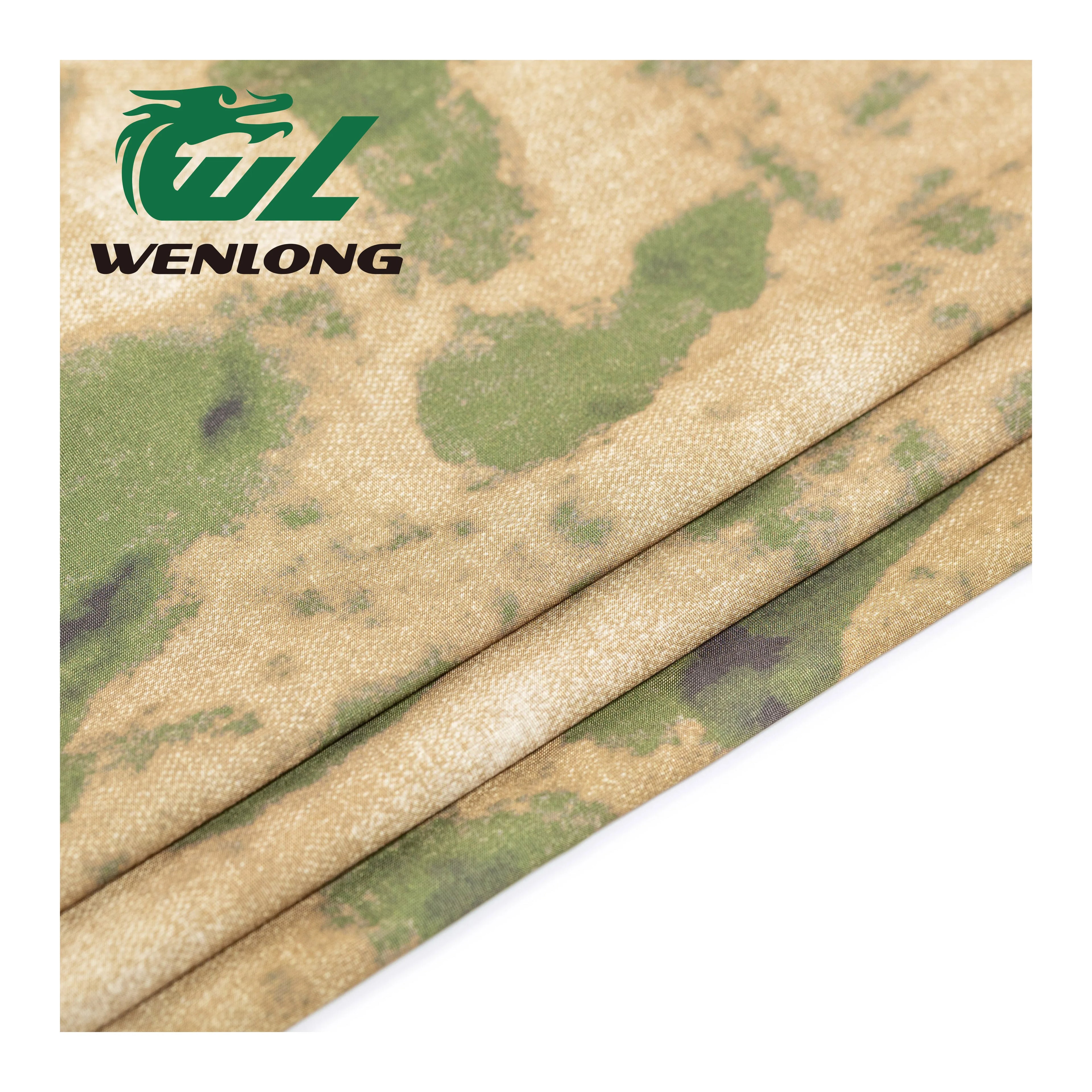 94Poly 6Sp Knitted Digital Printing A-TACS FG Camouflage Casual Fabric Outdoor Garment Ice Sleeves 100% Polyester Girls