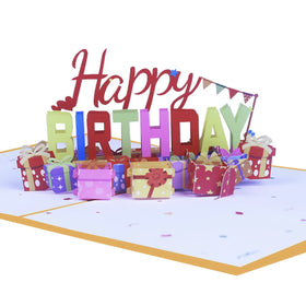 2021 New Design Fancy 3D Pop-up Birthday Greeting Card Offset Printing for Christmas Occasions