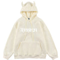 OEM Custom Made Hoodies Demon Horns Drawstring Hooded Kangaroo Pocket Fleece Puffy Men Pullover Hoodie