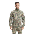 Wholesale Men's Corn Pattern Fleece Thermal Set Camouflage Heavyweight Base Layer for Tactical Fitness Cycling Winter Long Johns