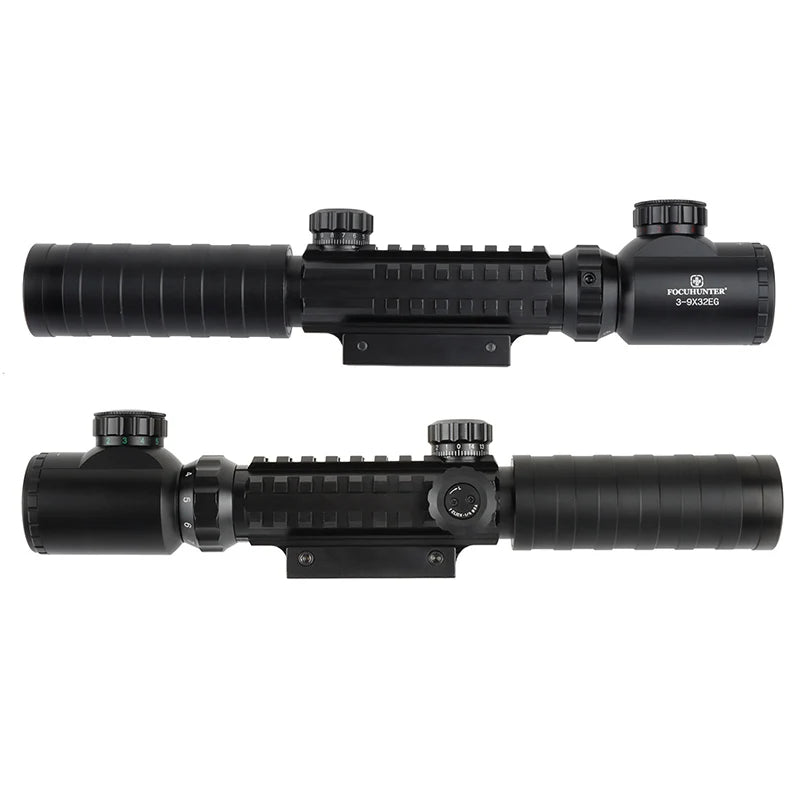 Factory Aluminum 3-9x32 Illuminated Spotting Scope with Mount 650G Recoil Red & Green Illumination for Outdoor Sports