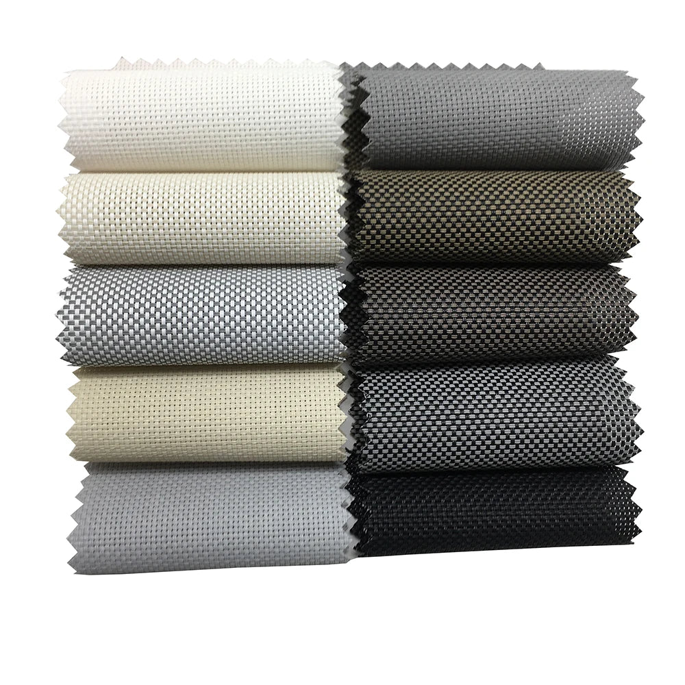 Factory Customized Sunscreen Fabric Roller Blind Window Shades Curtain Zip Screen Smart Fabric Outdoor MegaBDM