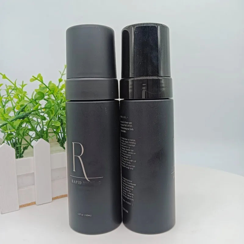 Hot Selling 100ml clear Black White pink Emulsion Foam Mousse Cleanser Bottle with Facial Wash Silicone Brush Foam Pump Bottle MegaBDM