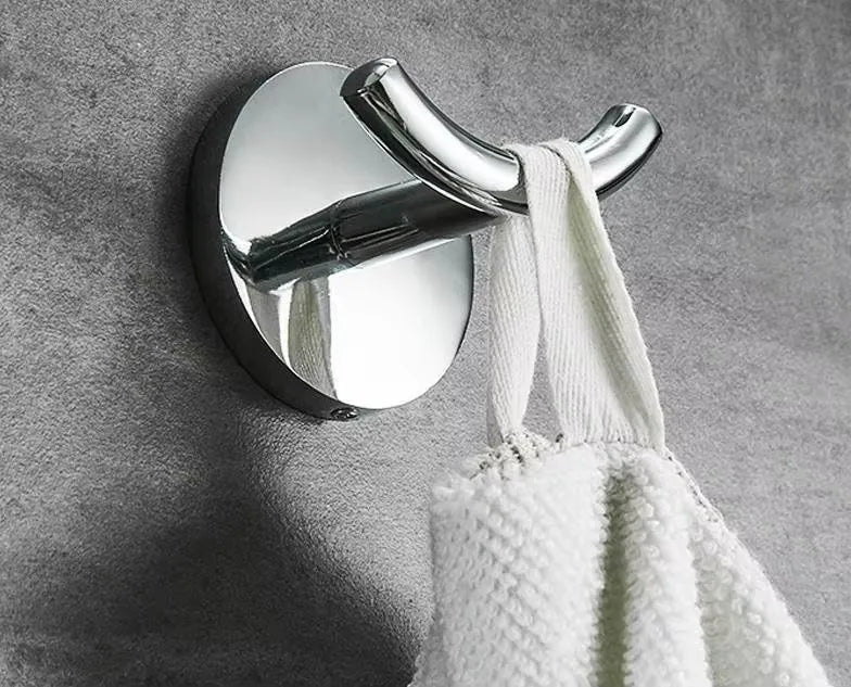 Metal Aluminum Alloy Eco-Friendly Multifunction Home Bathroom Kitchen Wall-mounted Key Holder Door Coat Hanger Shower Towel Hook