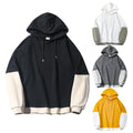 Custom logo 100% Cotton 320g Blank Spliced Men's and Women's Common Cotton Hoodie Custom logo Printed on Men's Hoodies