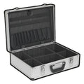 Classic Design Tool Case Box Storage Aluminium Radiused Edges 450x350x155mm Mobile AP601 with Customized Foam