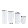 30oz Stainless Steel Double Wall Tumbler Traditional Design Sublimation Blank Water Bottle with Straight Skinny Straws