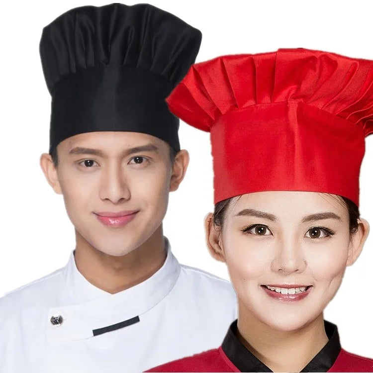 Food Service Wholesale Men's Women's Unisex Kitchen Cooking Baking Restaurant Cook Breathable Chef Hat Cap