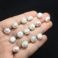 Wholesale Cheap Natural Freshwater Pearl White Carved Pumpkin-shaped Flower Beads for DIY Necklace Bracelet Jewelry Making